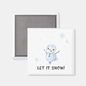 Snowman Magnet (Vorderseite/Rückseite)