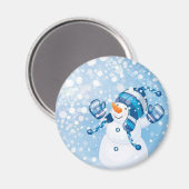 Snowman Magnet (Vorderseite/Rückseite)