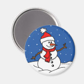 Snowman Magnet (Vorderseite/Rückseite)