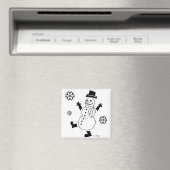 Snowman Magnet (In Situ (Geschirrspüler))