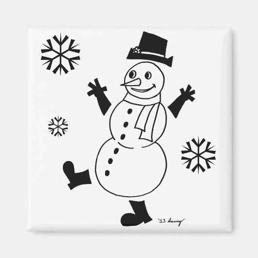 Snowman Magnet (Vorne)