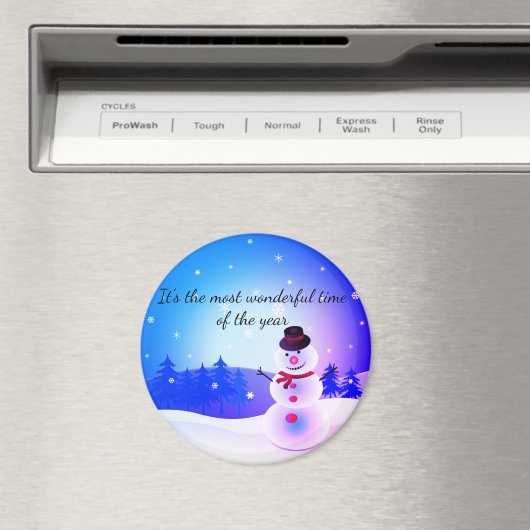 Snowman Magnet (In Situ (Geschirrspüler))