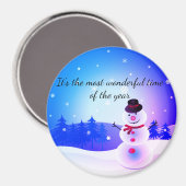 Snowman Magnet (Vorderseite/Rückseite)