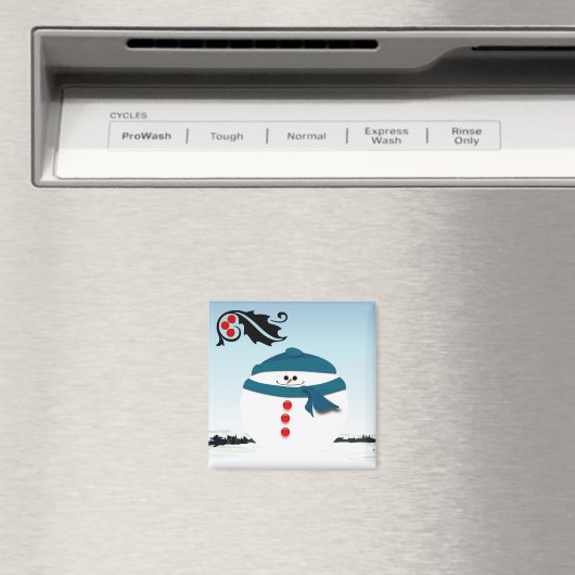 Snowman Magnet (In Situ (Geschirrspüler))
