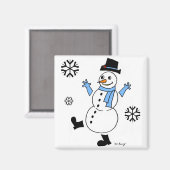 Snowman Magnet (Vorderseite/Rückseite)