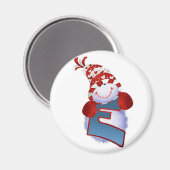 Snowman Magnet (Vorderseite/Rückseite)