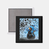 Snowman magnet (Vorderseite/Rückseite)