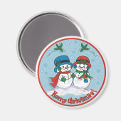 Snowman Magnet (Vorderseite/Rückseite)