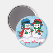 Snowman Magnet (Vorderseite/Rückseite)