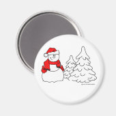 Snowman Magnet (Vorderseite/Rückseite)