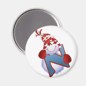 Snowman Magnet (Vorderseite/Rückseite)