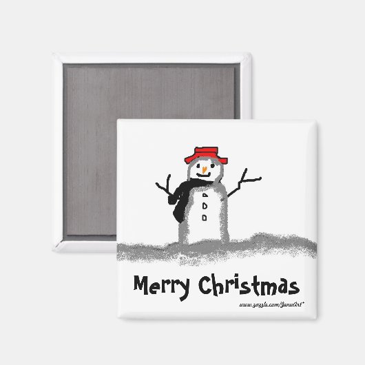 Snowman Magnet (Vorderseite/Rückseite)