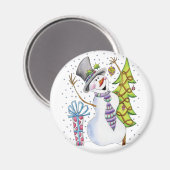 Snowman Magnet (Vorderseite/Rückseite)