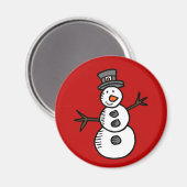 Snowman Magnet (Vorderseite/Rückseite)