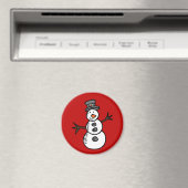 Snowman Magnet (In Situ (Geschirrspüler))