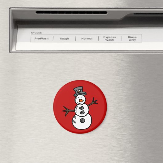 Snowman Magnet (In Situ (Geschirrspüler))