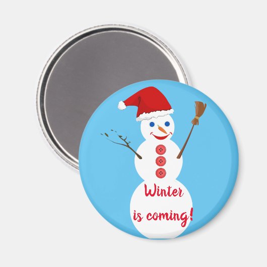 Snowman Magnet (Vorderseite/Rückseite)