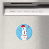 Snowman Magnet (In Situ (Geschirrspüler))