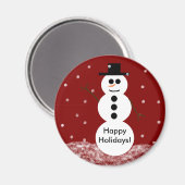 Snowman Magnet (Vorderseite/Rückseite)