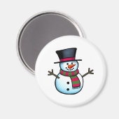 Snowman Magnet (Vorderseite/Rückseite)