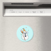 Snowman Magnet feiern (In Situ (Geschirrspüler))