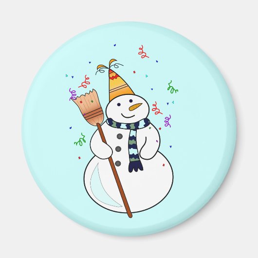 Snowman Magnet feiern (Vorne)