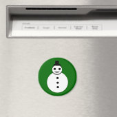 Snowman Magnet lächelt Weihnachten (In Situ (Geschirrspüler))