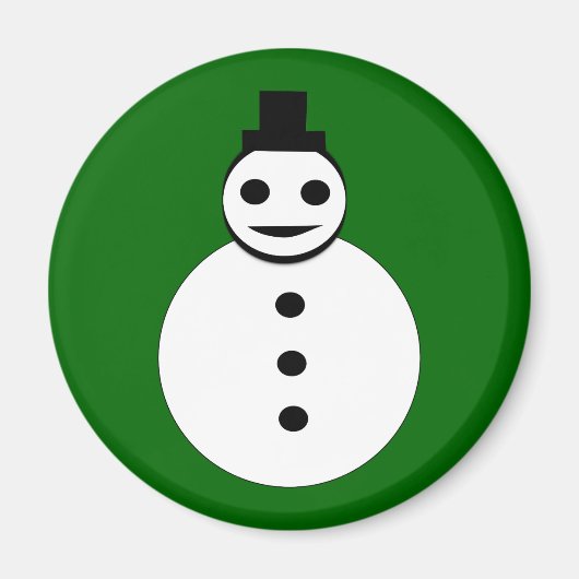 Snowman Magnet lächelt Weihnachten (Vorne)