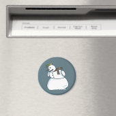 Snowman-Magnet Magnet (In Situ (Geschirrspüler))