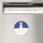 Snowman-Magnet Magnet (In Situ (Geschirrspüler))
