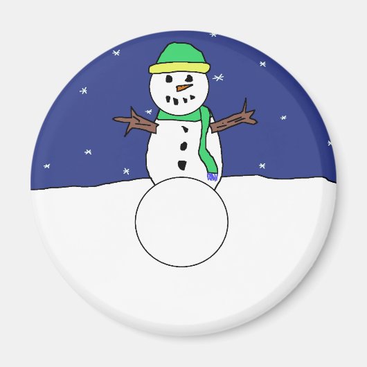 Snowman-Magnet Magnet (Vorne)