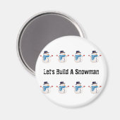 Snowman Magnets Magnet (Vorderseite/Rückseite)