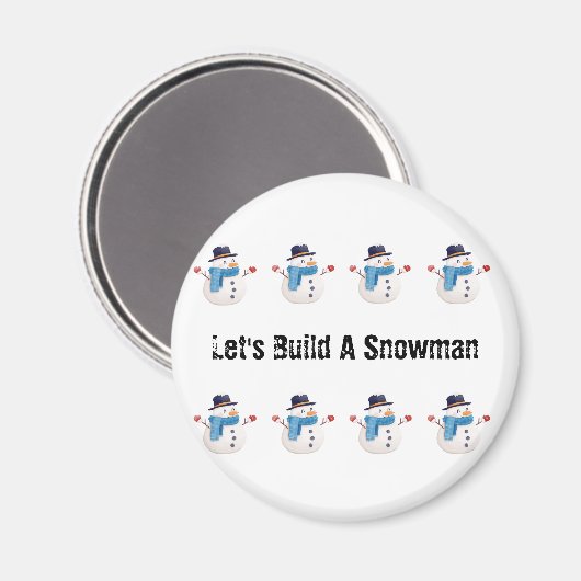 Snowman Magnets Magnet (Vorderseite/Rückseite)