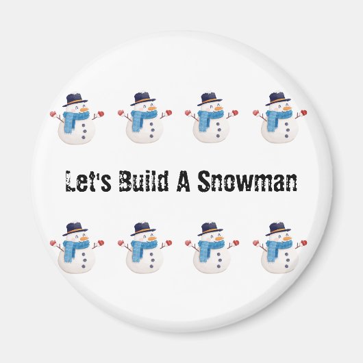 Snowman Magnets Magnet (Vorne)