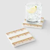 Snowman Marble Stone Untersetzer Weihnachten (Seitenansicht)