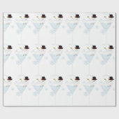 Snowman Martini Geschenkpapier (Flach)