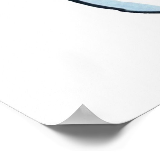 Snowman-Matte-Poster Poster (Ecke)