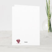 Snowman Melt My Heart Valentine Ankündigung (Rückseite)