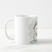 Snowman Melting Over Hot Coffee & Sun Kaffeetasse (Links)