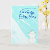 Snowman MerChristmas Karte (Gelbe Blume)