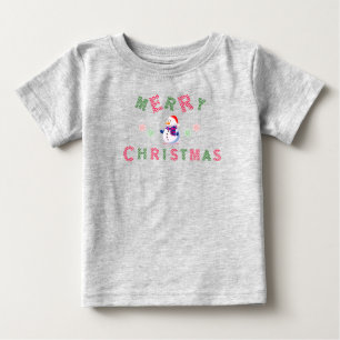 Snowman Merry Christmas Baby T - Shirt