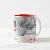SNOWMAN MERRY CHRISTMAS CUSTOM TASSE (VorderseiteRechts)