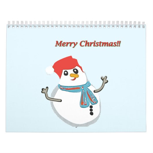 Snowman. Merry christmas!! Kalender (Titelbild)