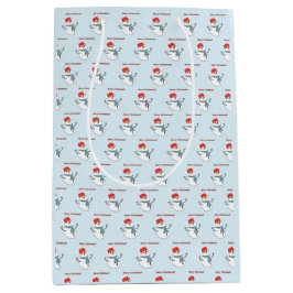 Snowman. Merry Christmas. Mittlere Geschenktüte