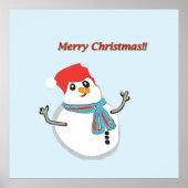 Snowman, Merry Christmas!! Poster (Vorne)