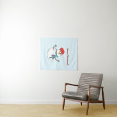 Snowman. Merry Christmas. Wandteppich (Beispiel (Horizontal))