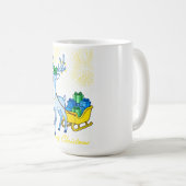 Snowman Merry Christmas Water Bottle, Festive Kaffeetasse (VorderseiteRechts)