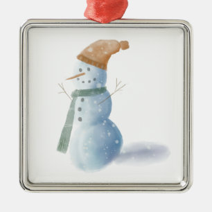 Snowman Metal Gerahmt Ornament Aus Metall