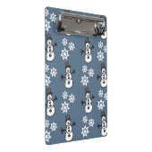 Snowman Mini Klemmbrett (Schrägansicht)