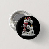 Snowman-Minion in der Form S Button (Vorne & Hinten)